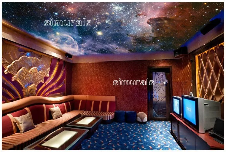 Custom 3d Stereoscopic Cosmic Nebula Wallpaper Mural Backdrop For