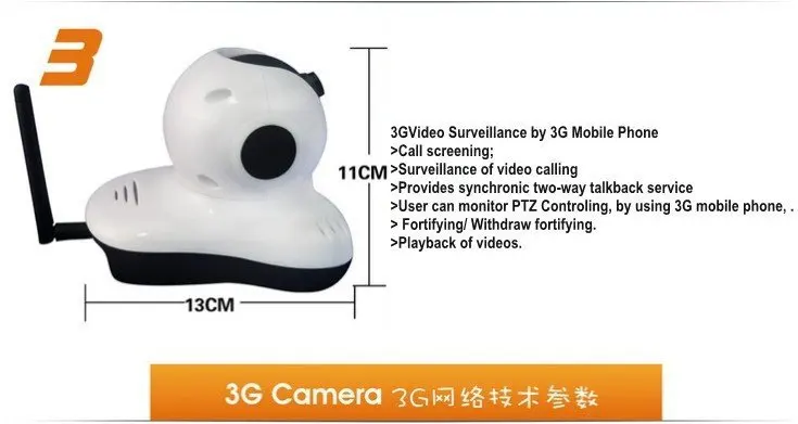 Home security 3g ip camera module perfect viewing on farms