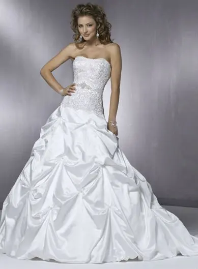 Lace Bodice Gathered Taffeta Ball Gown Wedding Dress Wn0045 In This Is Not A Ready Made Gown Usually It Takes About 25 Working Days To Make And Then 3 5 For Delivery