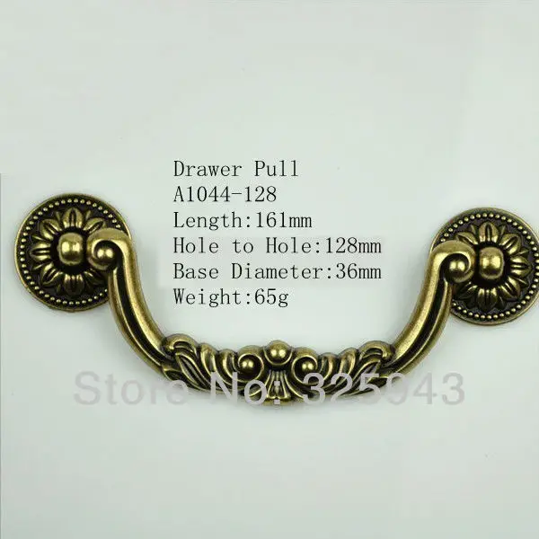 128mm Classic Antique Furniture Hardware Kitchen Cabinet Knobs And