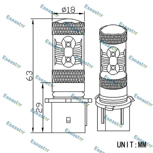 P13W-50W-CREE-XBD-HIGH-POWER-SIZE