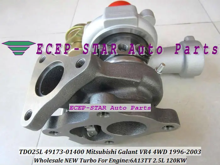 Mitsubishi Galant VR4 4WD 1996-03 6A13TT 2.5L TDO25L 49173-01400 turbocharger (3)