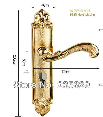 Free Shipping, Entrance Door Lock, Gold Plating, Brass Material ... Free Shipping, Entrance Door Lock, Gold Plating, Brass Material ...