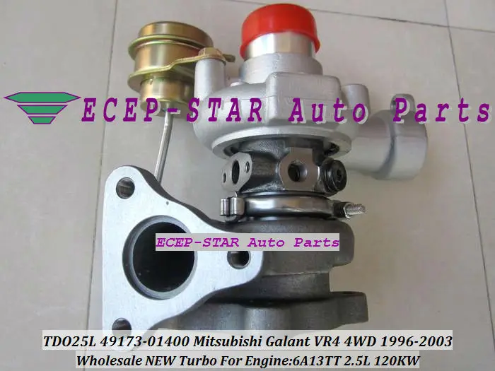 Mitsubishi Galant VR4 4WD 1996-03 6A13TT 2.5L TDO25L 49173-01400 turbocharger (4)