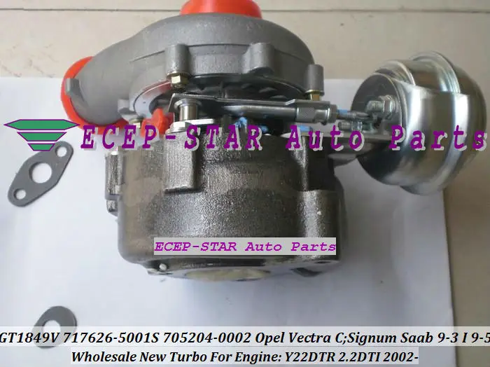 GT1849V 705204-0002 717626-5001S for Opel Vectra C Signum Saab 9-3 I 9-5 2.2DTI Y22DTR 2002- turbocharger (2)
