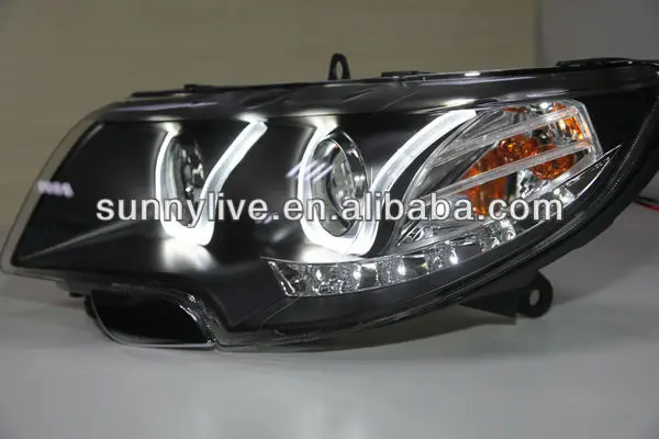 For Skoda Superb LED Head Lamp Angel Eyes 2009-2013 year U Style
