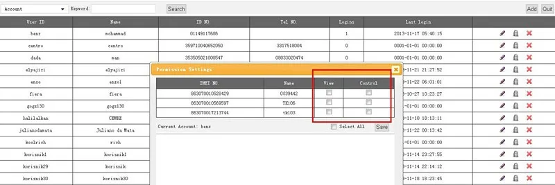 Account management