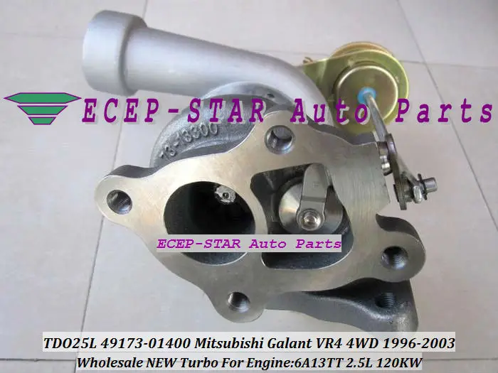 Mitsubishi Galant VR4 4WD 1996-03 6A13TT 2.5L TDO25L 49173-01400 turbocharger