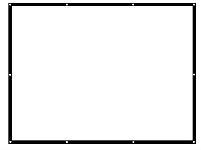 100 inch fabric screen