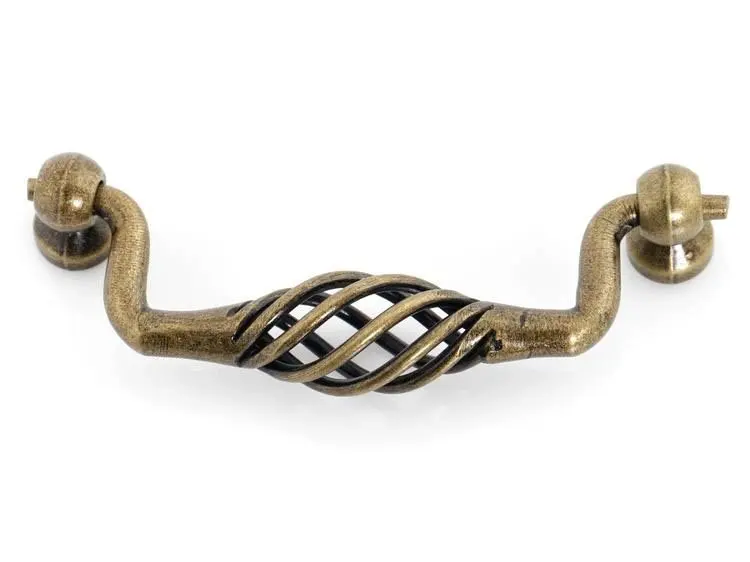 Decorite Cabinet Hardware Antique Iron  Knob Handle NEW (C.C.:96mm,Length:110mm)