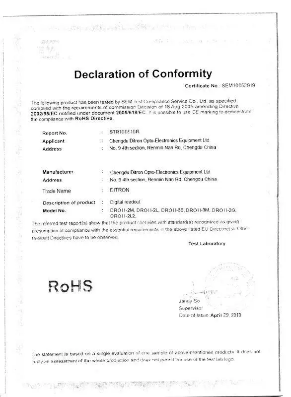ditron ROHS2010_