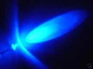 transparente lente 3mm água claro azul led redondo