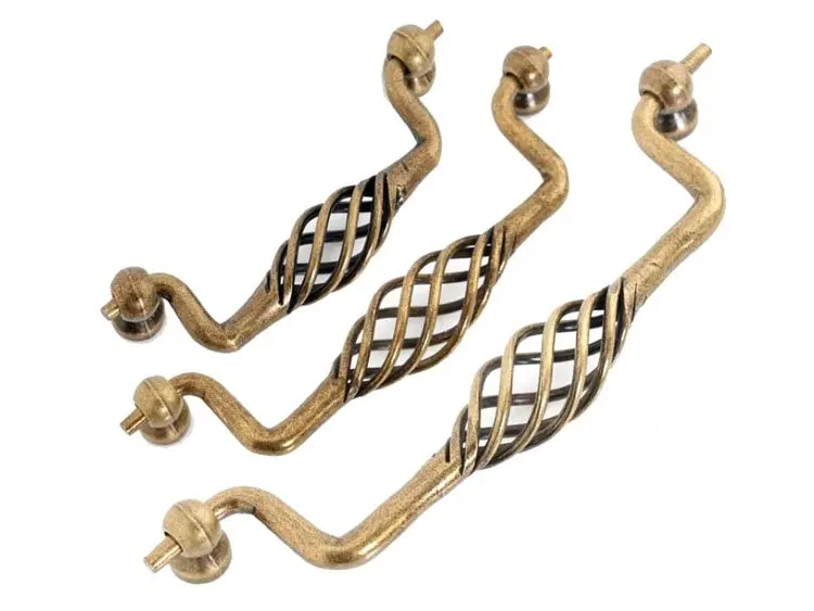 Decorite Cabinet Hardware Antique Iron  Knob Handle NEW (C.C.:96mm,Length:110mm)