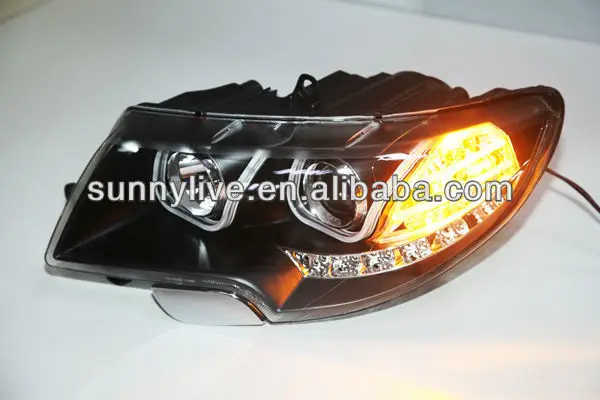 For Skoda Superb LED Head Lamp Angel Eyes 2009-2013 year U Style