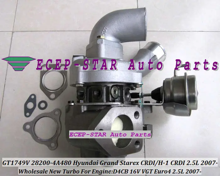 GT1749V 28200-4A480 53039700145 53039880127 Turbocharger For HYUNDAI H-1 CRDI Grand Starex CRDI 2007- 2.5L D4CB 16V VGT Euro4 (3)