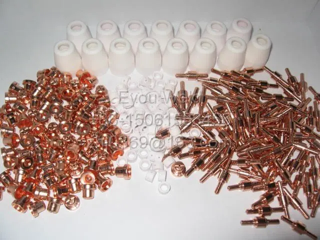 245pcs Air Plasma Cutter Cut Consumable For CUT30 40A 50A PT-31 CT520 520TSC WELDING MACHINE Consumables Tips&Electrodes(common)