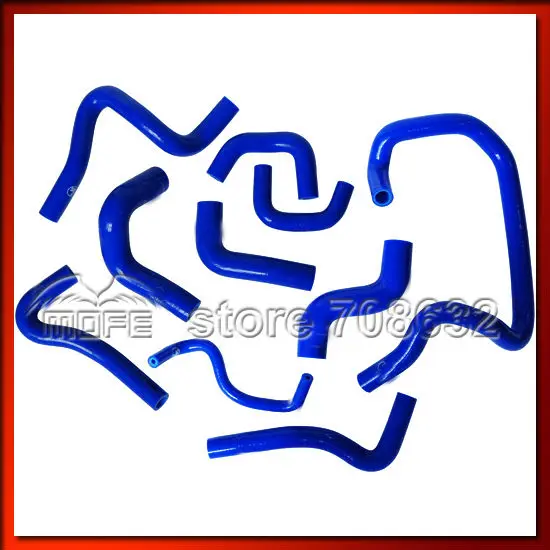 MOFE Racing Samco Sport Silicone Radiator Coolant Hose Kit for NISSAN MARCH 4AT 1997-2000 1