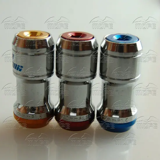 44mm M12 P1.5 P1.25 Steel Volk Formula Racing Conceled Heptagon Racing Car Wheel Lug Nuts Red Blue Gold DSC_0230 (2)