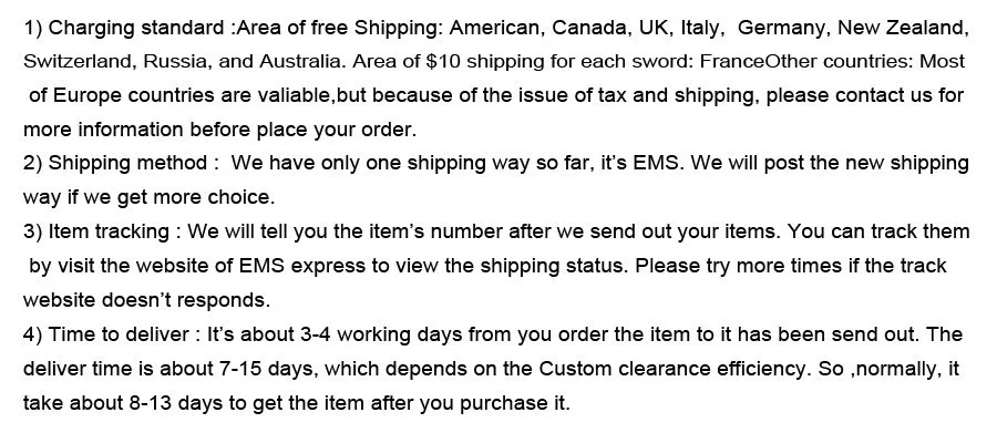 shipping des