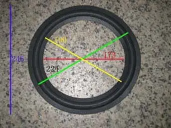 A pair 10 inch brand new speaker surround - repair foam