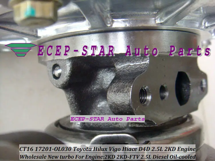 CT16 17201-OL030 17201-0L030 Turbocharger Toyota Hilux Vigo D4D 2.5L Diesel Engine 2KD 2KD-FTV (2)