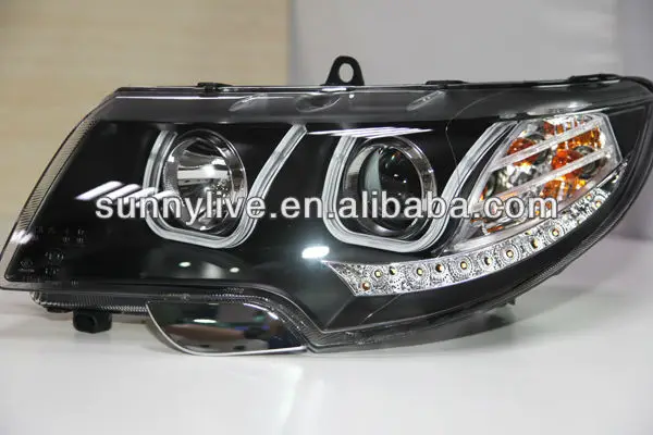 For Skoda Superb LED Head Lamp Angel Eyes 2009-2013 year U Style