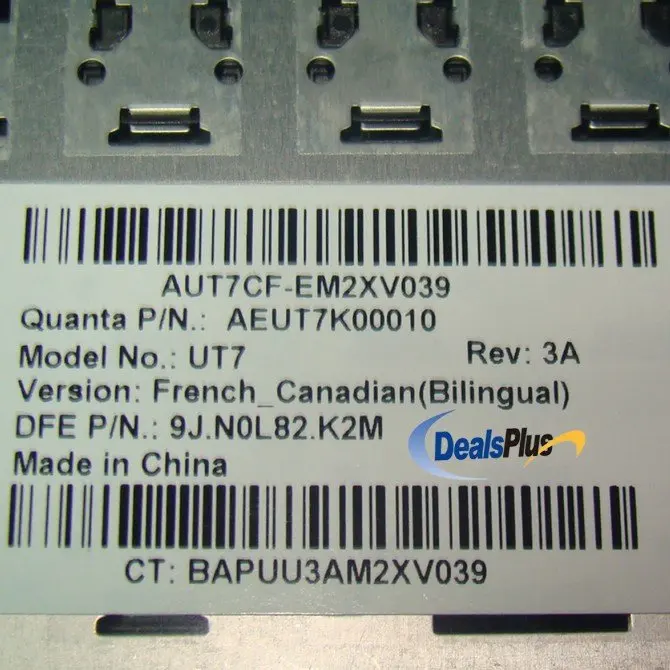 for HP HDX18 Series Canadian French Keyboard Silver