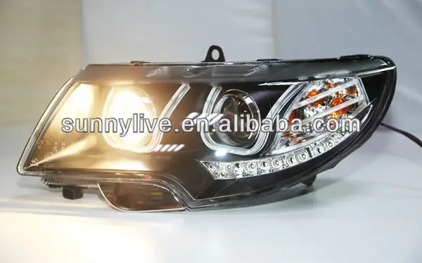 For Skoda Superb LED Head Lamp Angel Eyes 2009-2013 year U Style
