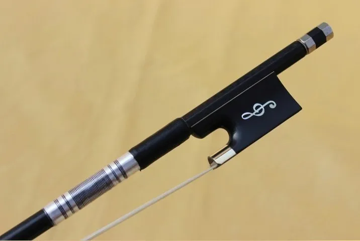 TOP QUALITY CARBON FIBER BOW WITH SIBERIA HORSE TAIL AND INDIAN EBONY FROG--1