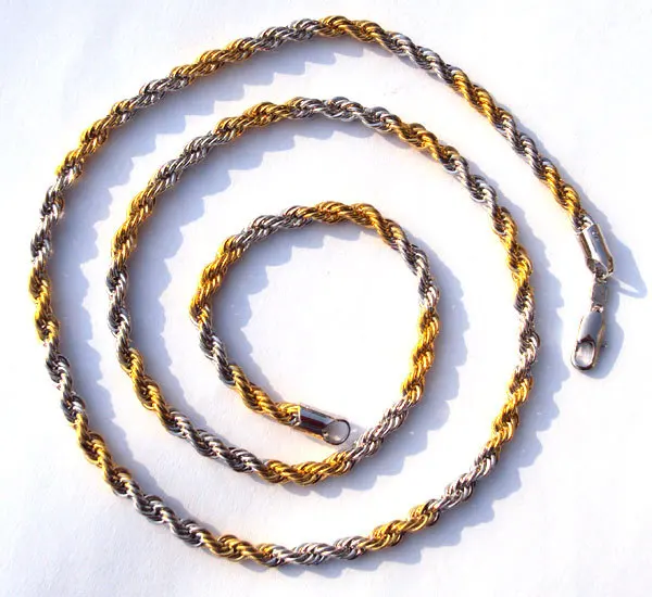 18k Yellow Two Tone White Gold REAL 
