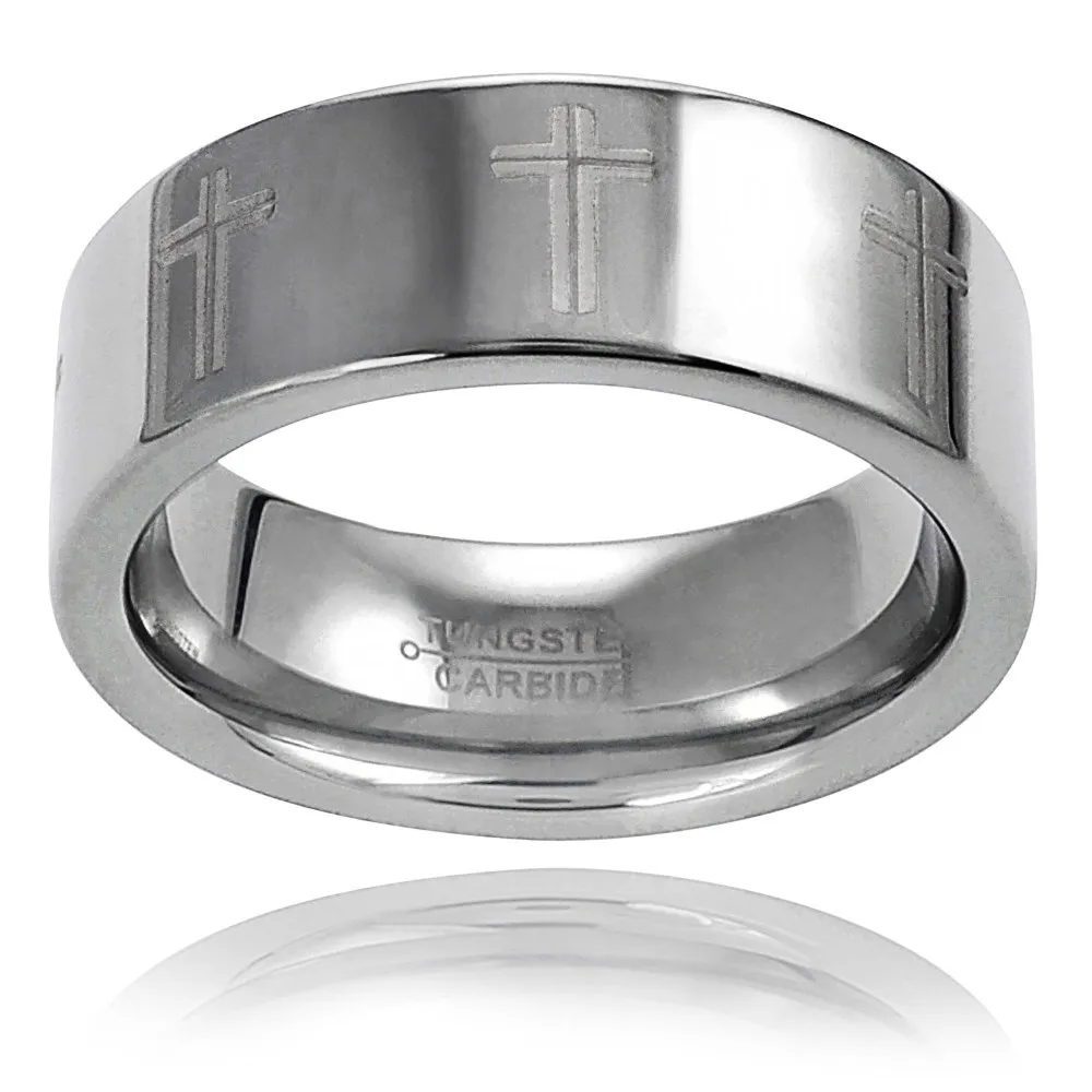Daxx-Mens-Tungsten-Engraved-Cross-Band-Ring 11