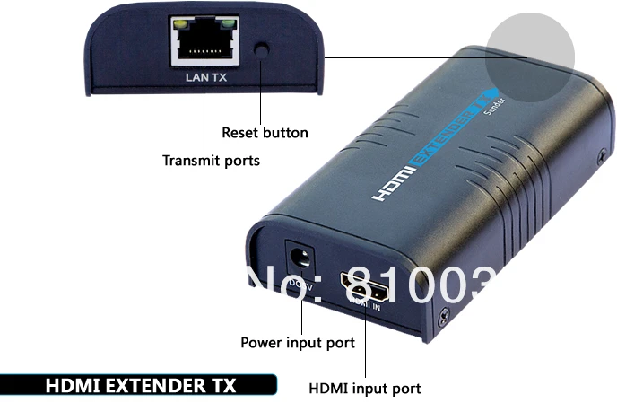 Lkv373 V2.0 Extender Hdmi-compatible Ip/tcp By Cat5e/6 Up To 120m 