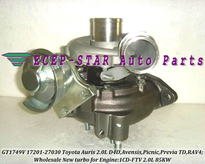 GT1749V 17201-27030 721164-0003 Toyota Auris 2.0L D-4D,Avensis,Picnic,Previa TD,RAV4 1CD-FTV turbocharger (3)