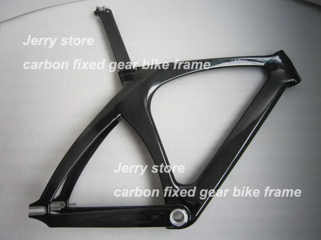 Top 700C 100% full carbon fiber bike frame,track and fixed gear single speed top tube  51.5cm  frame set 6