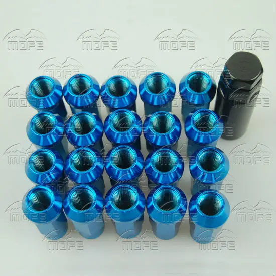 Extended Open End Muteki 48mm Steel Racing Car Wheel Lug Nuts M12 x P1.25 1.25 P1.5 1.5 Wrench Adapter Red Blue Gold Titanium Neo Chrome DSC_04491