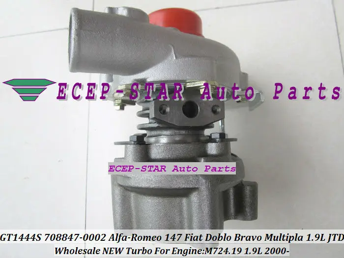 GT1444S 708847-0002 708847 turbo TURBINE for Alfa-Romeo 147 Fiat Doblo Bravo Multipla 1.9L JTD M724.19 2000- turbocharger