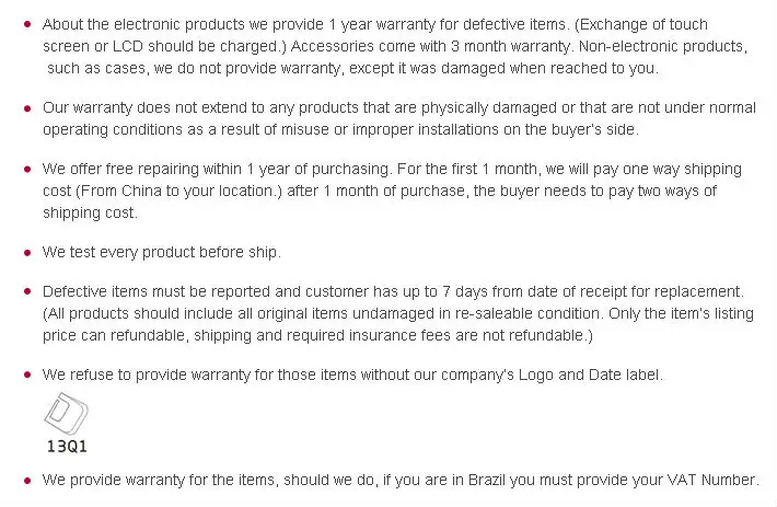 Warranty & Returns 4