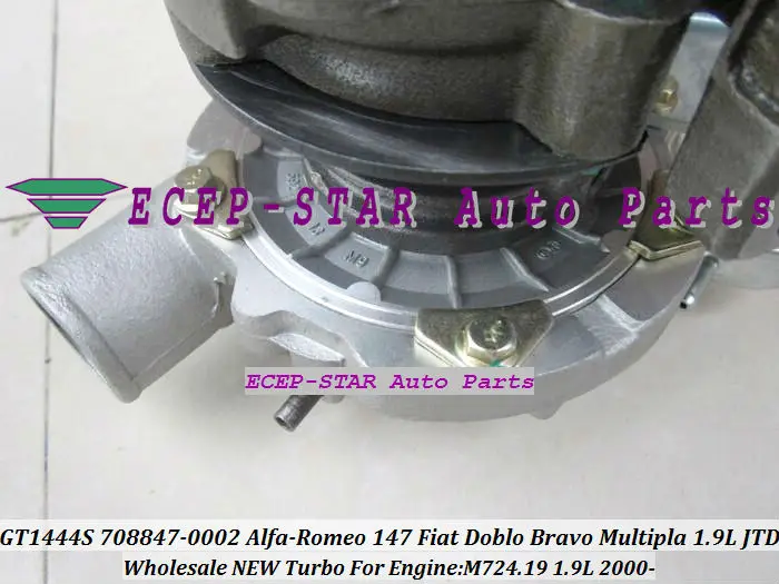 GT1444S 708847-0002 708847 turbo TURBINE for Alfa-Romeo 147 Fiat Doblo Bravo Multipla 1.9L JTD M724.19 2000- turbocharger (5)