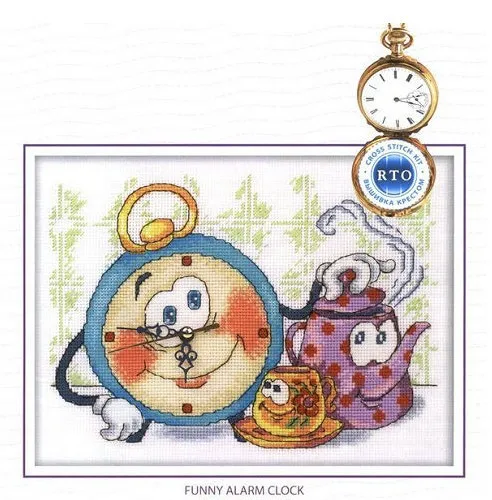 CS-022CLO Embroidery Cross Stitch Cartoon Clock.jpg