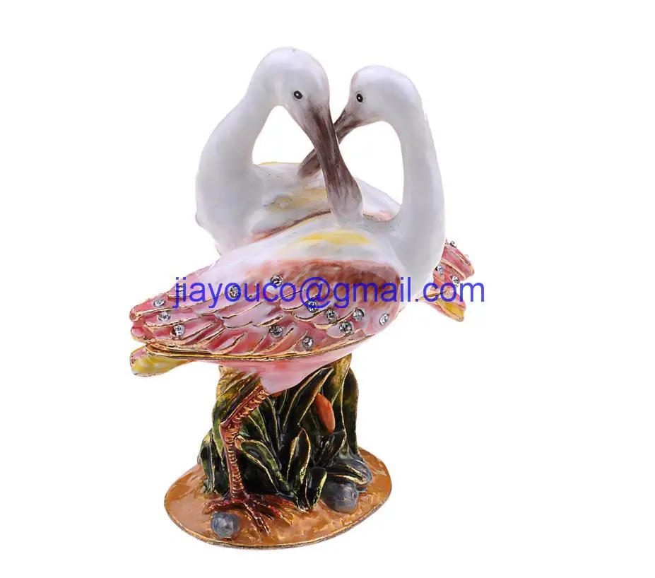 Boxer heron Bejeweled Enamel Trinket Box.JPG