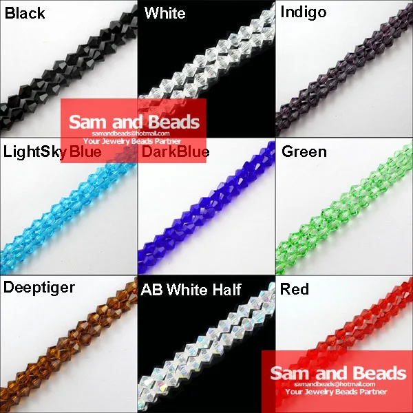 Bicone Faceted Glass Crystal Spacer bead 17Colors-1 Or Mixed 4mm,6mm,8mm 1 .jpg