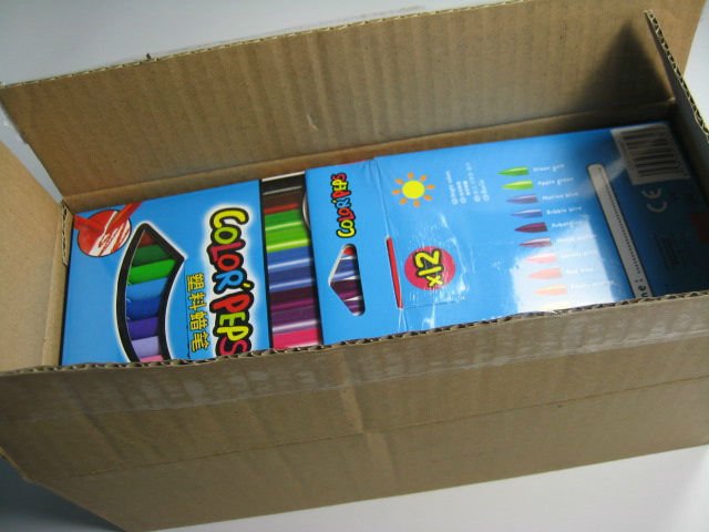 Maped 862011 boxed plastic crayons (12 colors), wax crayon , Wholesale and retail