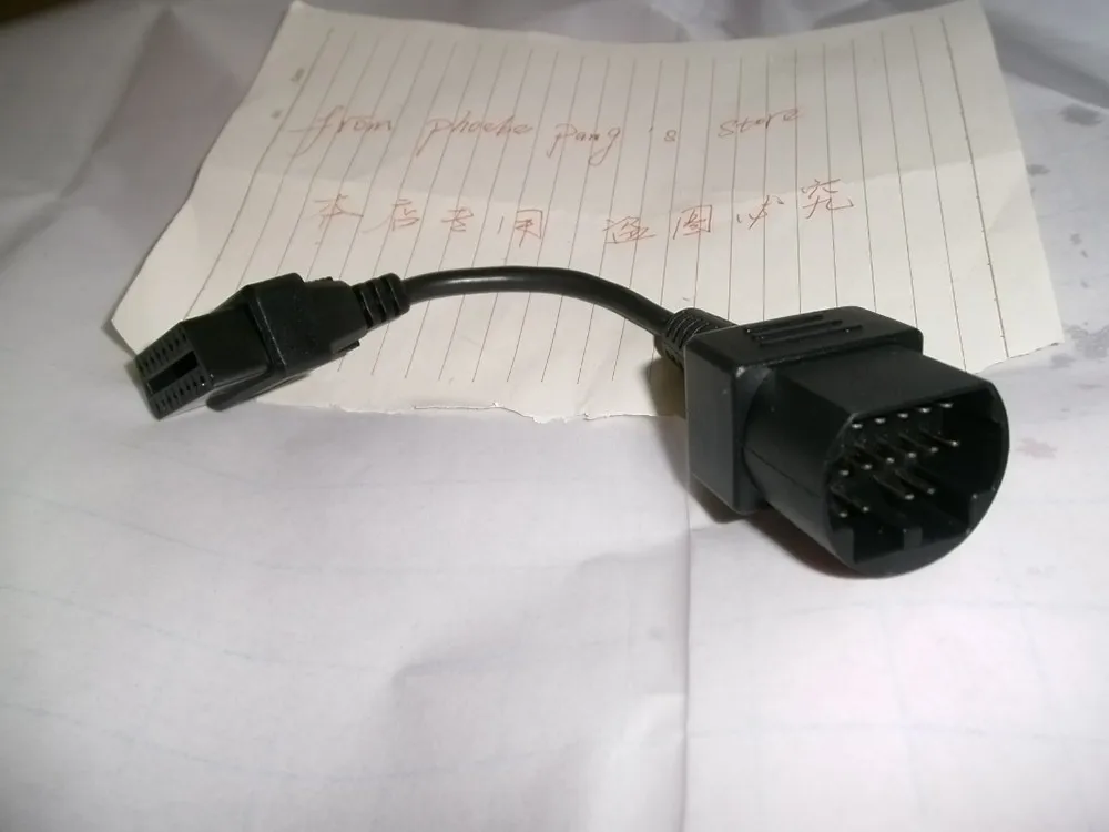 Converting Connection Mazda 17 pin For OBD 16Pin 17 to 16 pin OBDII OBD2 Female Diagnostic Adapter Extension Cable High Quality (10)