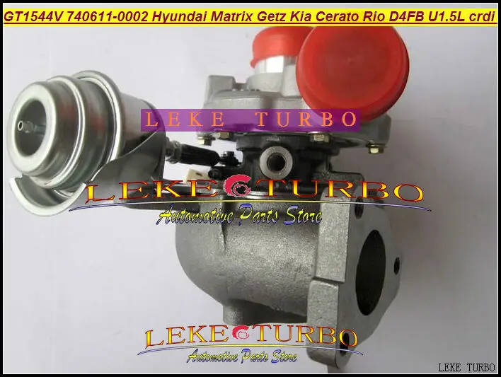 GT1544V 740611-5002S 28200-2A400 Turbocharger for HYUNDAI Matrix Getz KIA Cerato Rio Engine D4FA D4FB U1.5L Euro3 1.5L CRDI 116HP (5)