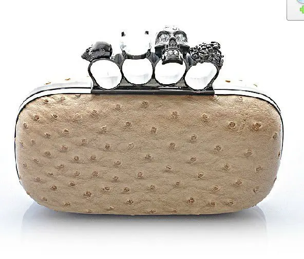 skull clutch purse