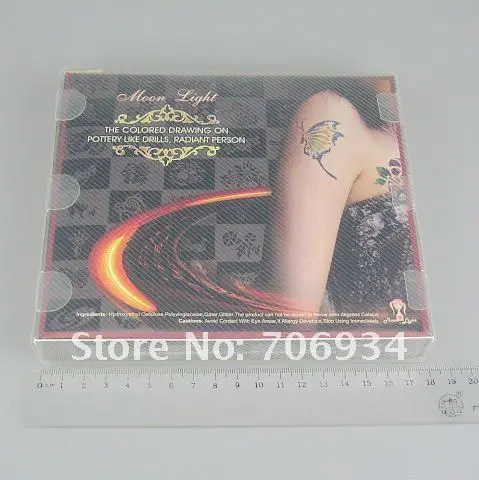 Wholesale glitter tattoo kit 4 Colors Supply Kit  Body Painting Tattoo Deluxe Kit Body Art Kit BALK4