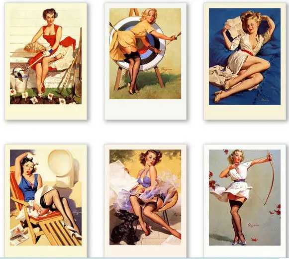 Sexy Vintage Valentine Cards