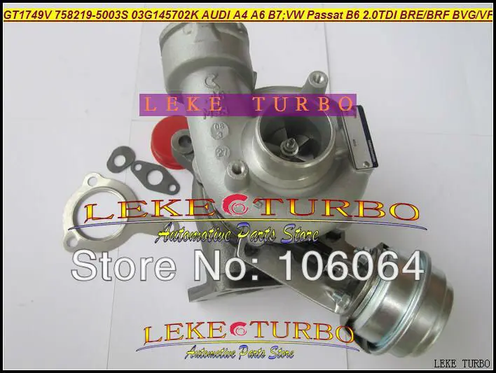 GT1749V 758219-5003S 758219 03G145702K Turbo Turbocharger For AUDI A4 B7 VW Volkswagen Passat B6 2.0L TDI 2004- BRE BRF BVG BVF 140HP (4)