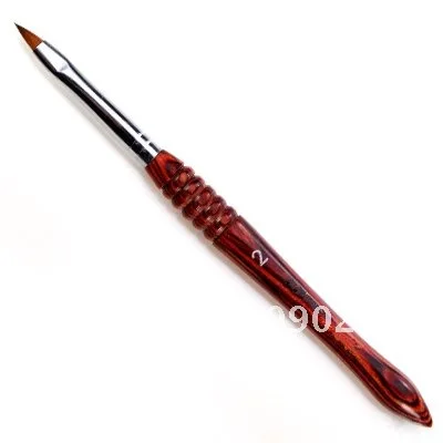 Acrílico do Unha da Escova Unha Brushe Acrílico Gel Kolinsky Cabelo Frete Grátis 2 uv 4 2 # Prego Brushe Acrílico UV GEL
