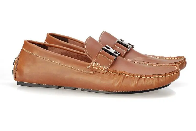 casual leather moccasins